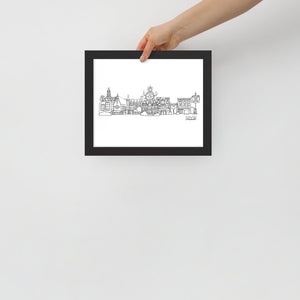 ScrantonMade Scranton City Skyline Framed photo paper poster