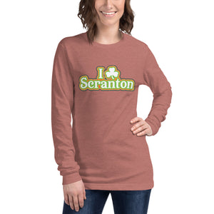 I ☘︎ Scranton - Unisex Long Sleeve Tee