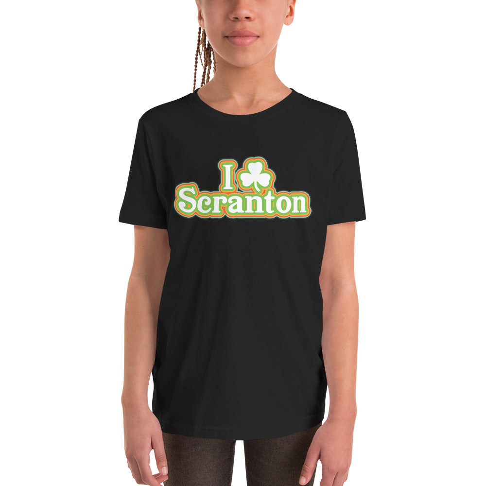 I ☘︎  Scranton - Youth Short Sleeve T-Shirt